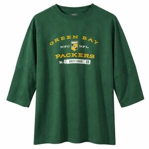 Vintage Green Bay Packers Brett Favre #4 NFL Players Shirt Men's L Made USA Y2K